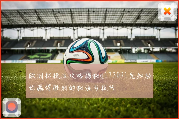 欧洲杯投注攻略揭秘q173091先知助你赢得胜利的秘诀与技巧